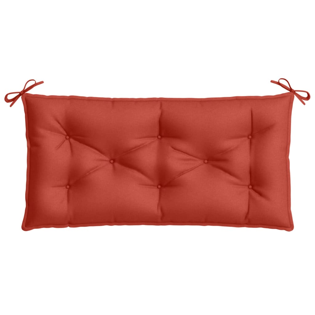 vidaXL Coussin de banc de jardin mélange rouge 100x50x7 cm Tissu