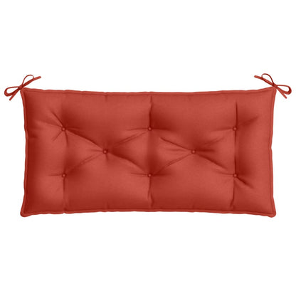 vidaXL Coussin de banc de jardin mélange rouge 100x50x7 cm Tissu