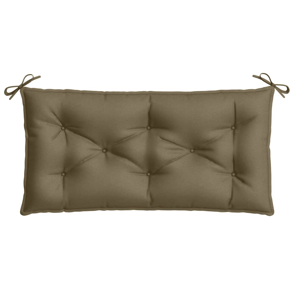 vidaXL Gartenbank-Auflage Melange Taupe 100x50x7 cm Stoff