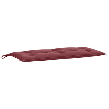 vidaXL Coussin de banc de jardin chiné rouge bordeaux 100x50x7 cm Tissu