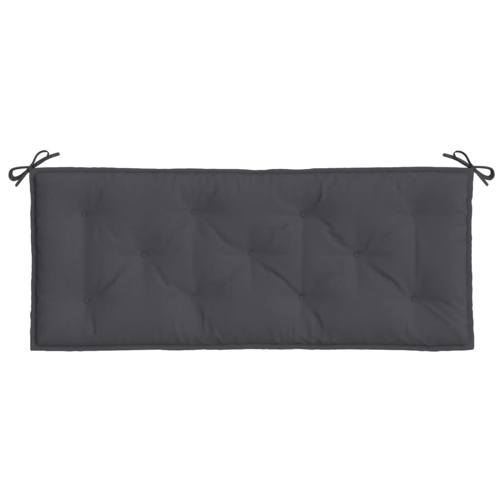 vidaXL Coussin de banc de jardin mélange anthracite 120x50x7 cm Tissu