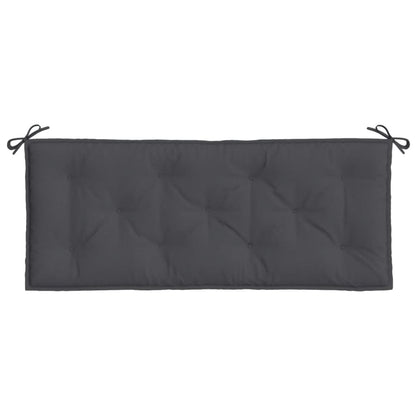 vidaXL Coussin de banc de jardin mélange anthracite 120x50x7 cm Tissu