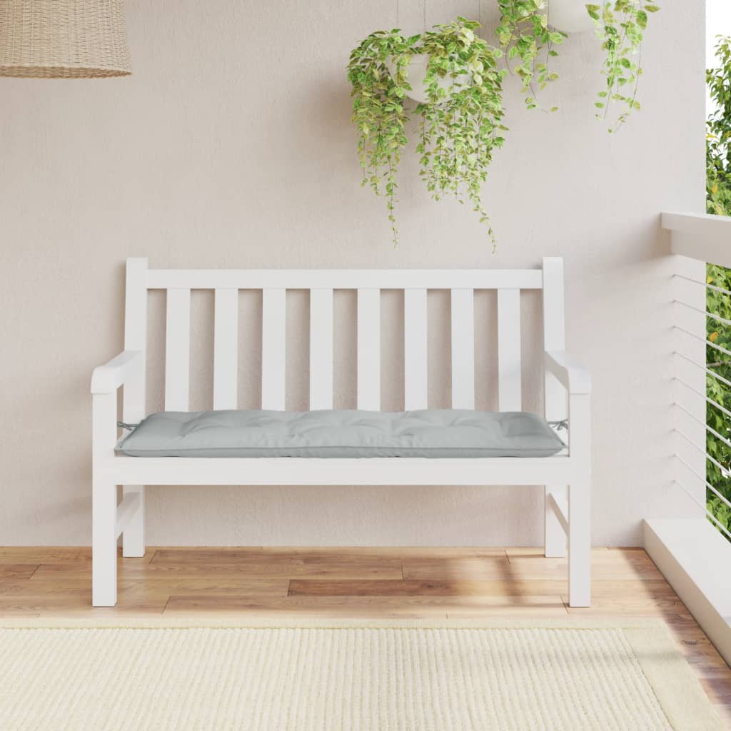 vidaXL Gartenbank-Auflage Melange Hellgrau 120x50x7 cm Stoff