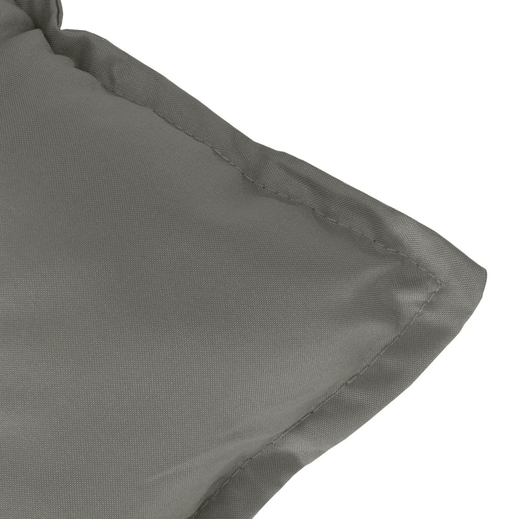vidaXL Coussin de banc de jardin chiné gris foncé 120x50x7 cm Tissu