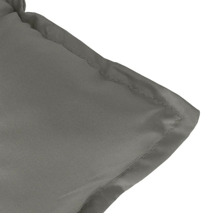 vidaXL Coussin de banc de jardin chiné gris foncé 120x50x7 cm Tissu