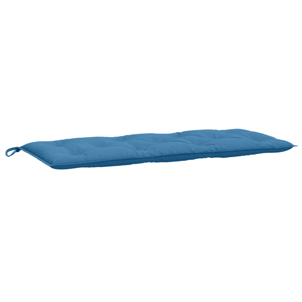vidaXL Coussin de banc de jardin, bleu chiné, 120 x 50 x 7 cm, tissu