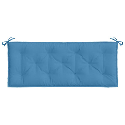 vidaXL Coussin de banc de jardin, bleu chiné, 120 x 50 x 7 cm, tissu