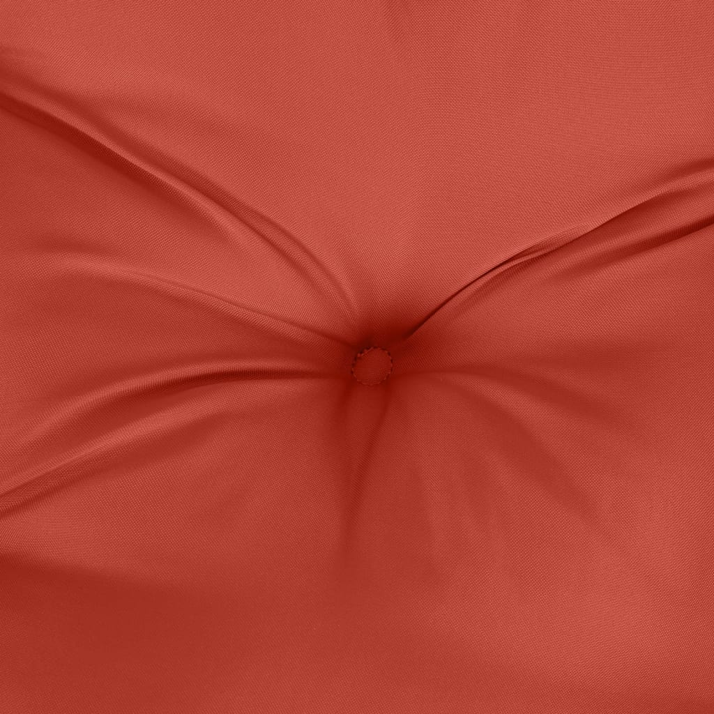 vidaXL Coussin de banc de jardin Melange Rouge 120x50x7 cm Tissu