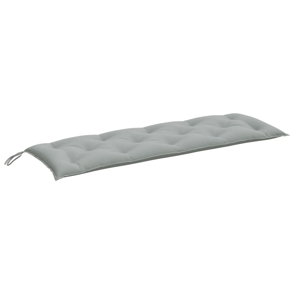 vidaXL Gartenbank-Auflage Melange Hellgrau 150x50x7 cm Stoff