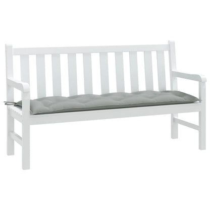 vidaXL Gartenbank-Auflage Melange Hellgrau 150x50x7 cm Stoff