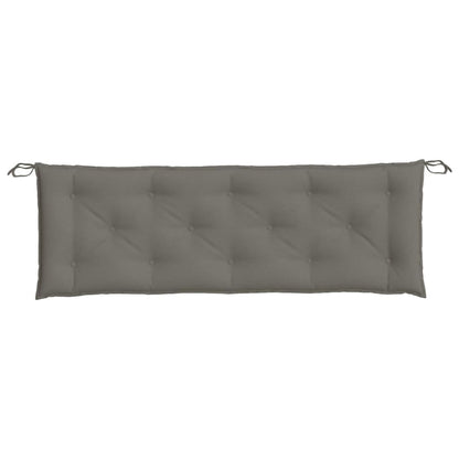 vidaXL Coussin de banc de jardin chiné gris foncé 150x50x7 cm Tissu