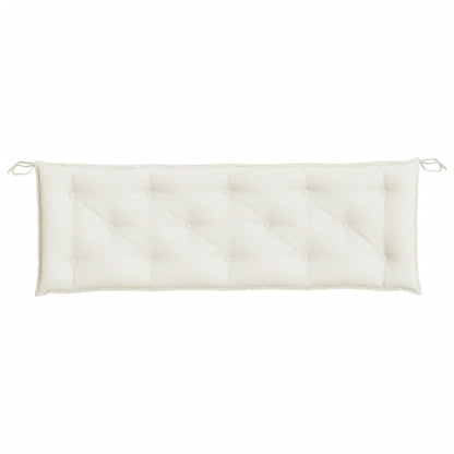 vidaXL Gartenbank-Auflage Melange Creme 150x50x7 cm Stoff