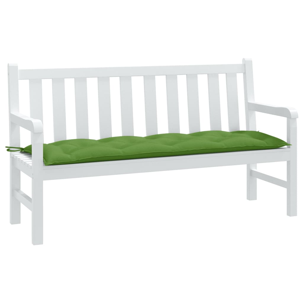 vidaXL Gartenbank-Auflage Melange Grün 150x50x7 cm Stoff