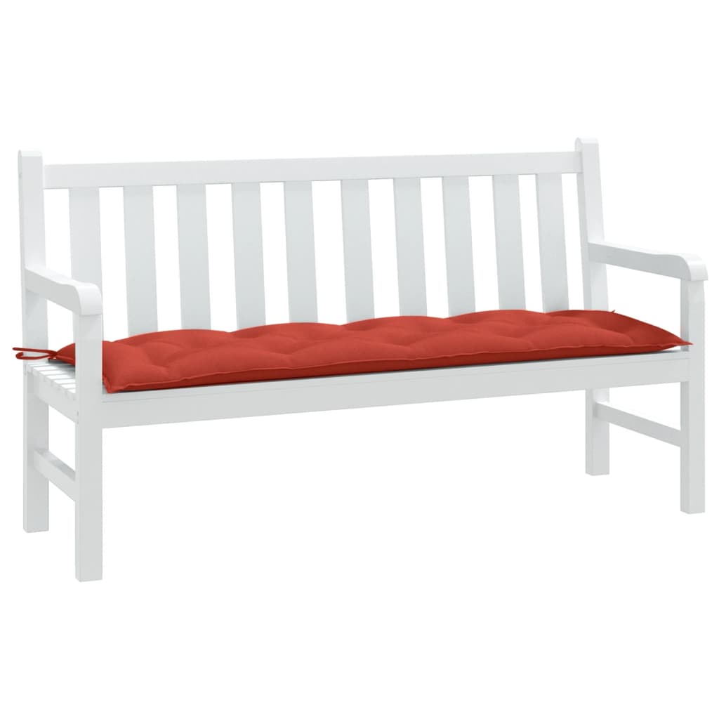 vidaXL Gartenbank-Auflage Melange Rot 150x50x7 cm Stoff