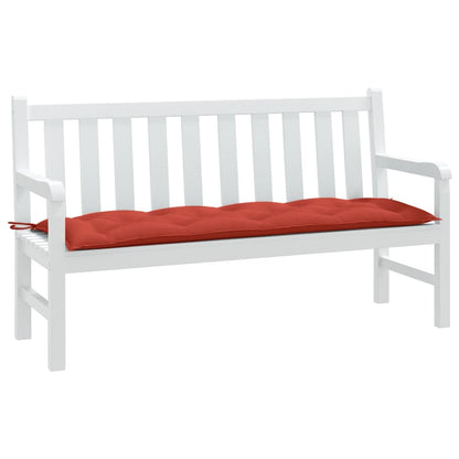 vidaXL Gartenbank-Auflage Melange Rot 150x50x7 cm Stoff
