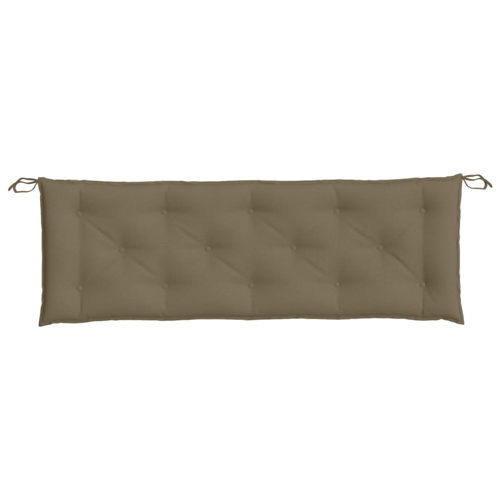 vidaXL Coussin de banc de jardin Melange Taupe 150x50x7 cm Tissu