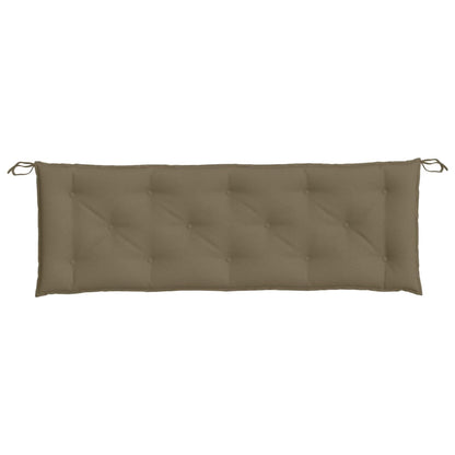vidaXL Coussin de banc de jardin Melange Taupe 150x50x7 cm Tissu