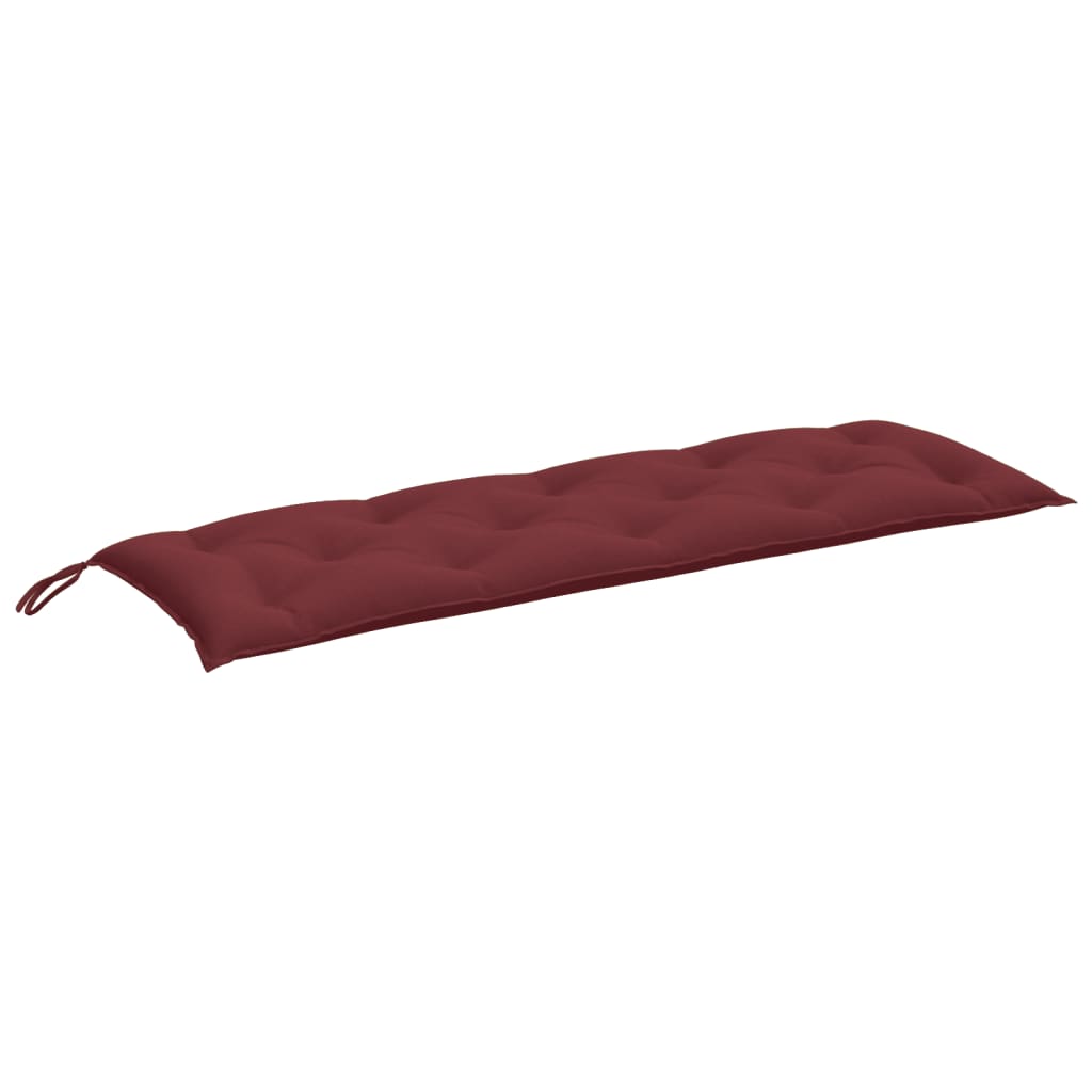vidaXL Coussin de banc de jardin Melange bordeaux 150x50x7 cm Tissu