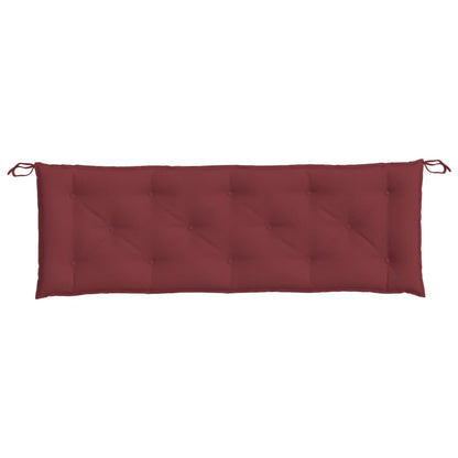 vidaXL Coussin de banc de jardin Melange bordeaux 150x50x7 cm Tissu