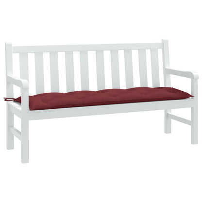 vidaXL Coussin de banc de jardin Melange bordeaux 150x50x7 cm Tissu