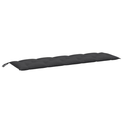 vidaXL Coussin pour banc de jardin mélangé anthracite 180x50x7 cm Tissu