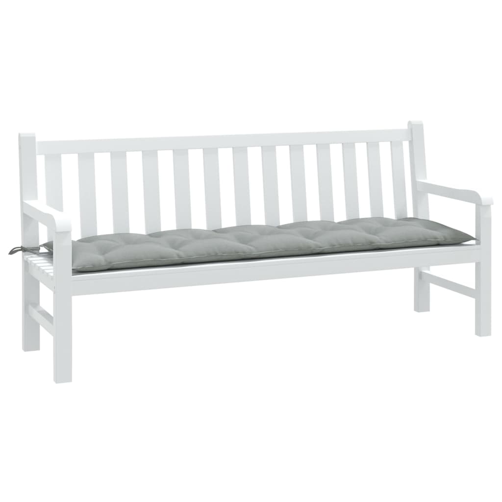 vidaXL Gartenbank-Auflage Melange Hellgrau 180x50x7 cm Stoff