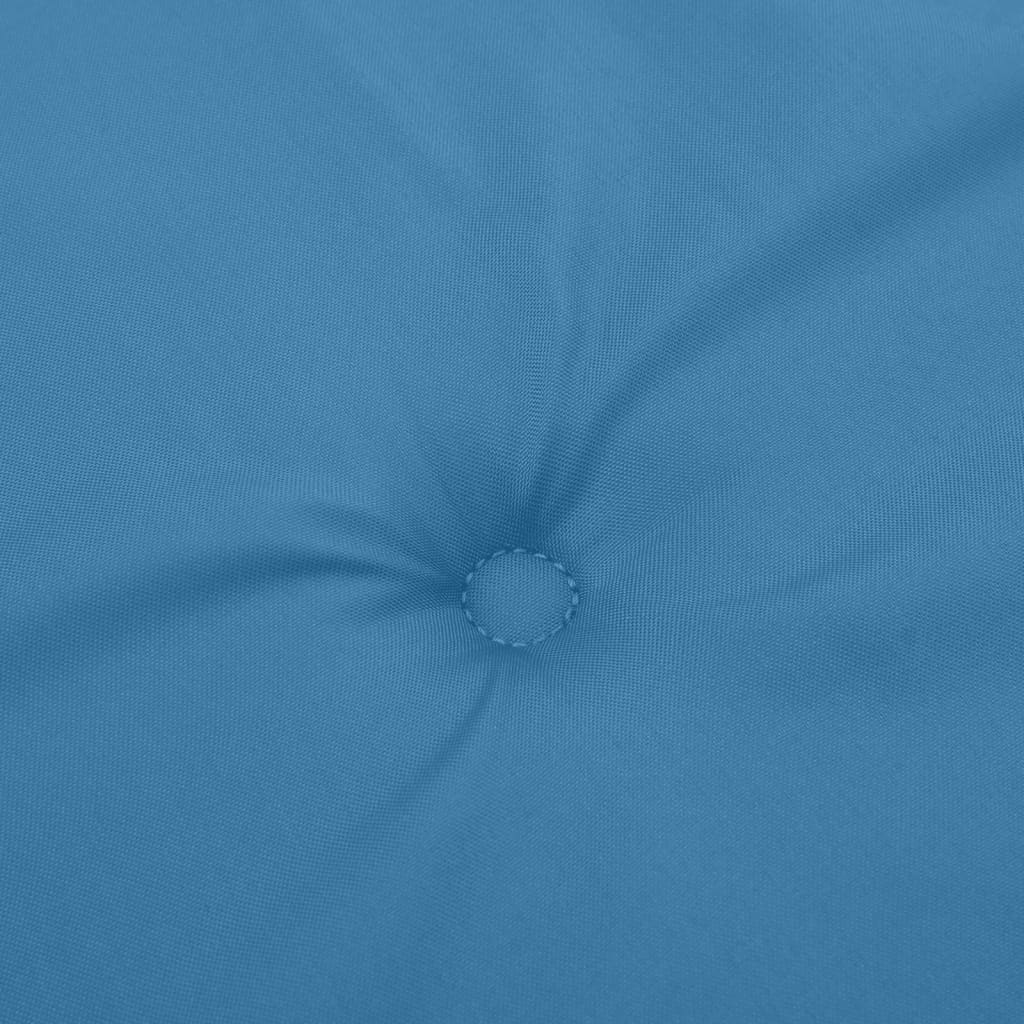 vidaXL Coussin de banc de jardin bleu chiné 180x50x7 cm Tissu