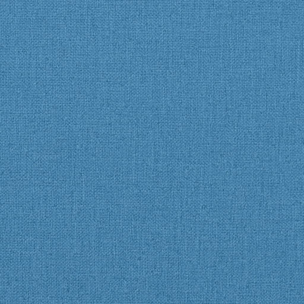 vidaXL Coussin de banc de jardin bleu chiné 180x50x7 cm Tissu