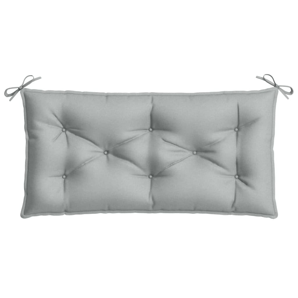 vidaXL Gartenbank-Auflagen 2 Stk. Melange Hellgrau 100x50x7 cm Stoff