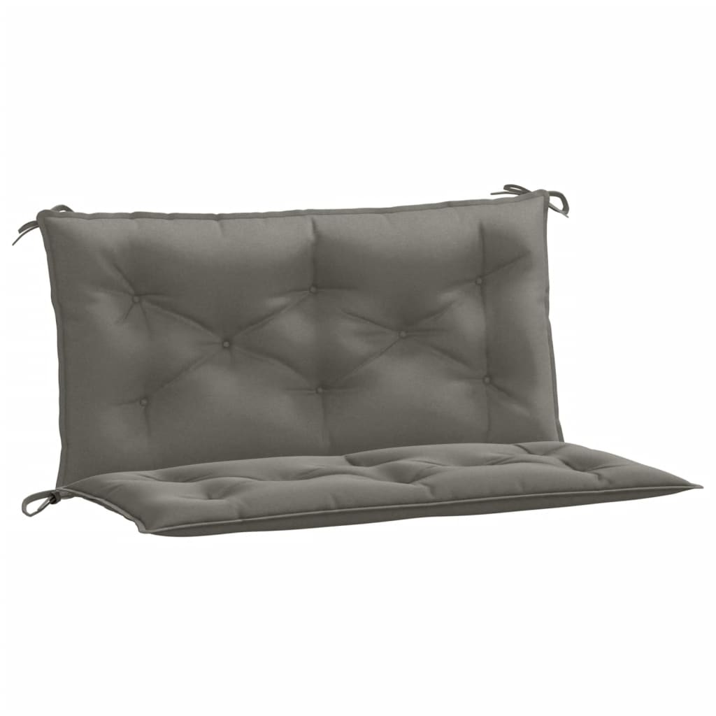 vidaXL Gartenbank-Auflagen 2 Stk. Melange Dunkelgrau 100x50x7 cm Stoff
