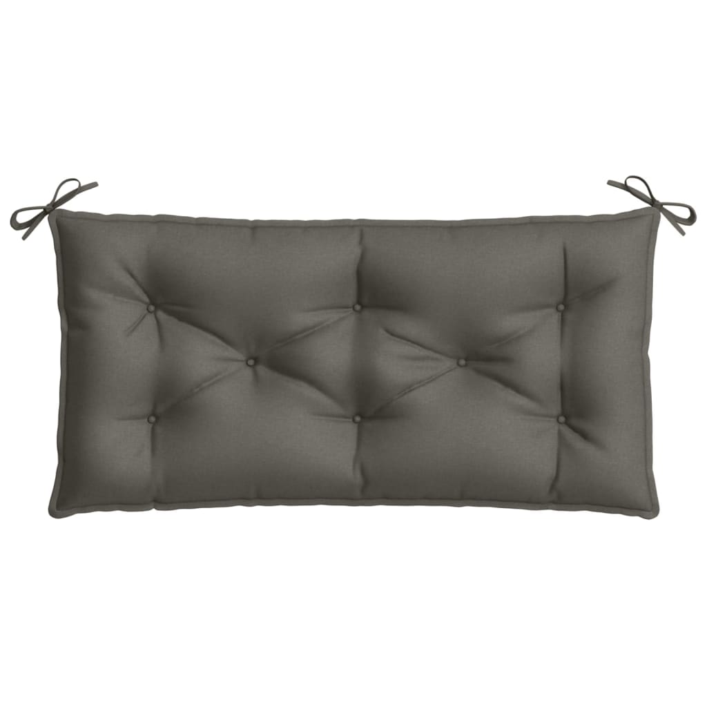 vidaXL Gartenbank-Auflagen 2 Stk. Melange Dunkelgrau 100x50x7 cm Stoff
