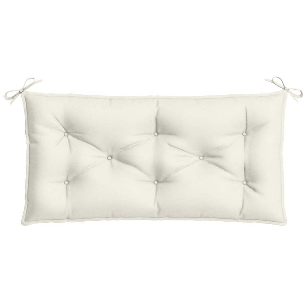 vidaXL Gartenbank-Auflagen 2 Stk. Melange Creme 100x50x7 cm Stoff