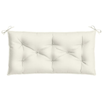 vidaXL Gartenbank-Auflagen 2 Stk. Melange Creme 100x50x7 cm Stoff