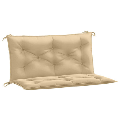 vidaXL Coussins de banc de jardin 2 pcs Tissu beige mélangé 100x50x7 cm