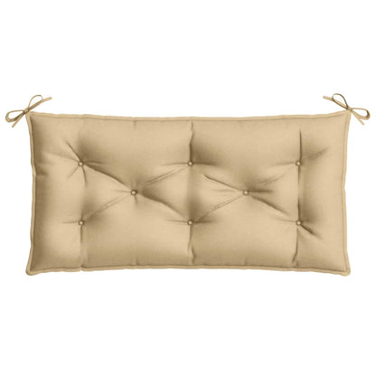 vidaXL Coussins de banc de jardin 2 pcs Tissu beige mélangé 100x50x7 cm