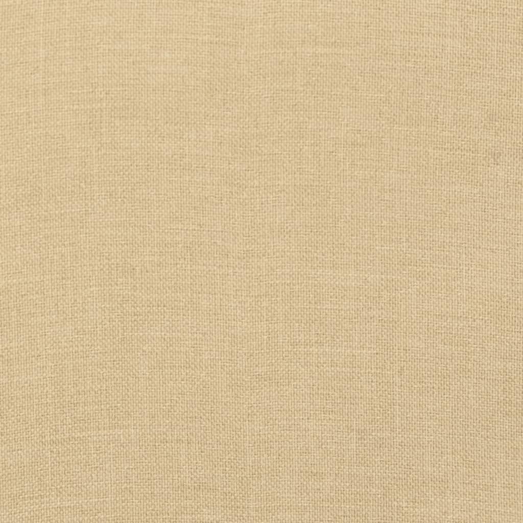 vidaXL Coussins de banc de jardin 2 pcs Tissu beige mélangé 100x50x7 cm