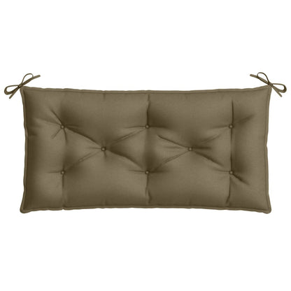 vidaXL Coussins de banc de jardin 2 pcs Mélange Taupe 100x50x7 cm Tissu