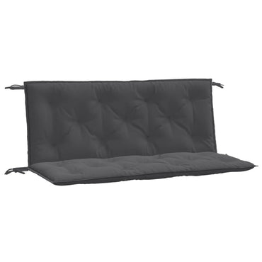 vidaXL Coussins pour banc de jardin 2 pcs Anthracite chiné 120x50x7 cm Tissu