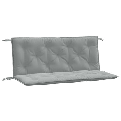 vidaXL Coussins pour banc de jardin 2 pcs Mélange Gris clair 120x50x7 cm Tissu