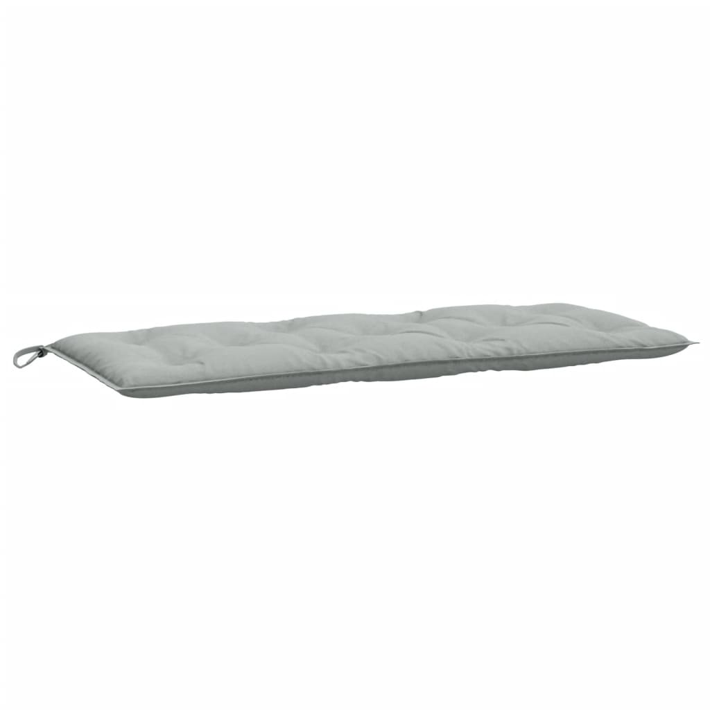 vidaXL Coussins pour banc de jardin 2 pcs Mélange Gris clair 120x50x7 cm Tissu