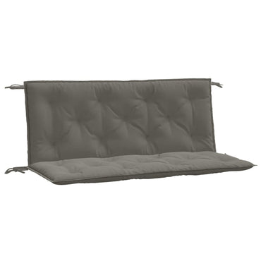 vidaXL Coussins de banc de jardin 2 pcs Mélange gris foncé 120x50x7 cm Tissu