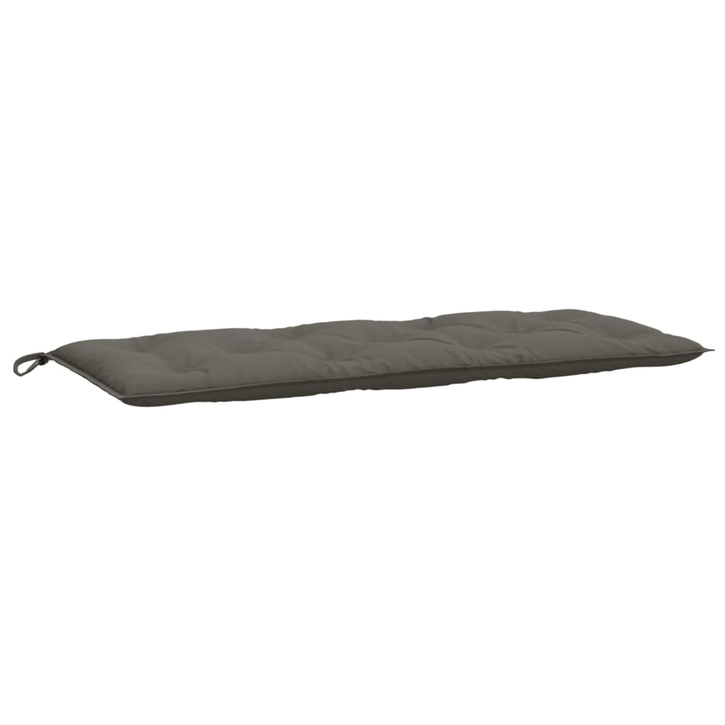vidaXL Coussins de banc de jardin 2 pcs Mélange gris foncé 120x50x7 cm Tissu