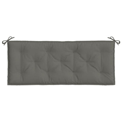 vidaXL Coussins de banc de jardin 2 pcs Mélange gris foncé 120x50x7 cm Tissu