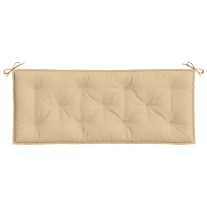 vidaXL Gartenbank-Auflagen 2 Stk. Melange Beige 120x50x7 cm Stoff
