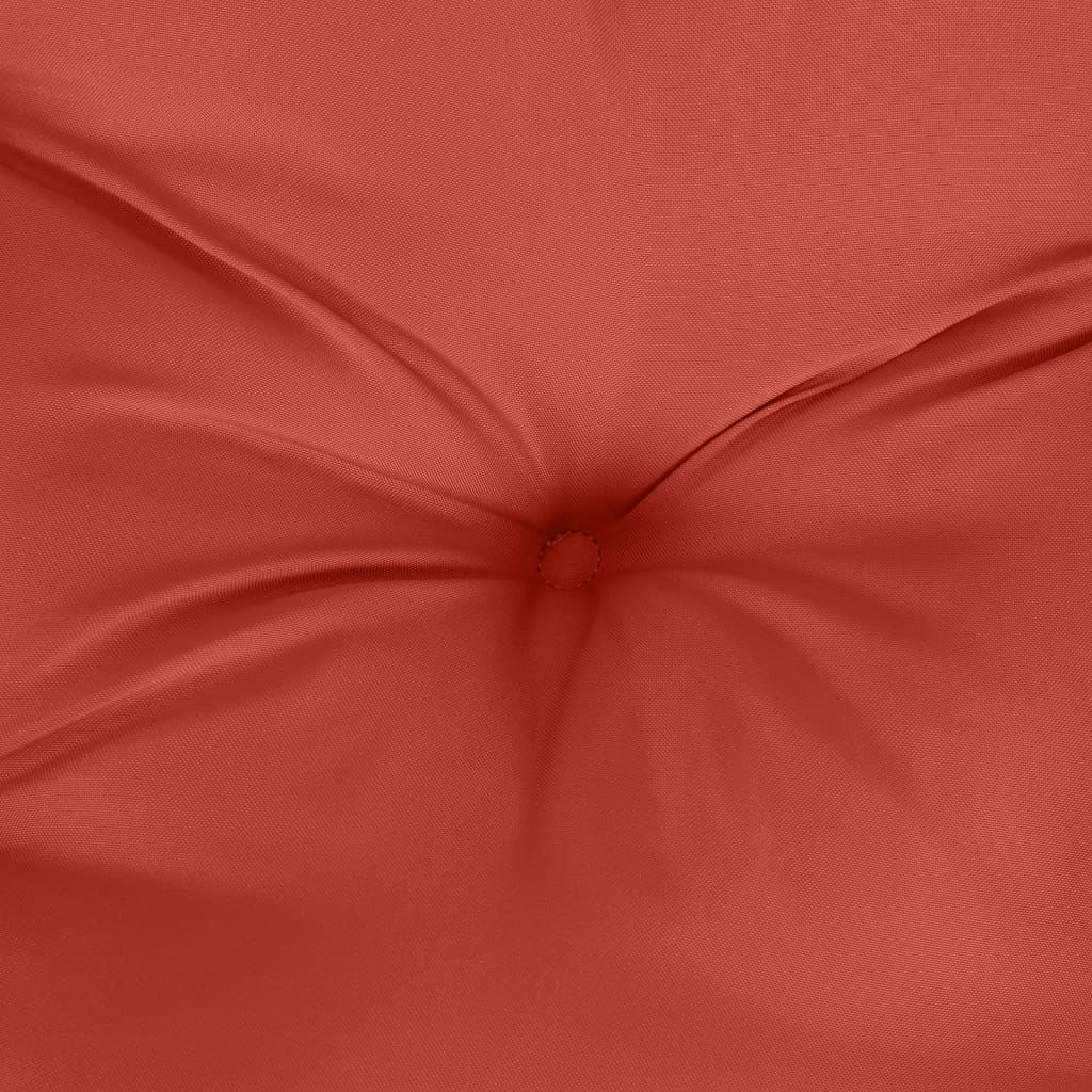 vidaXL Coussins de banc de jardin 2 pcs Mélange Rouge 120x50x7 cm Tissu