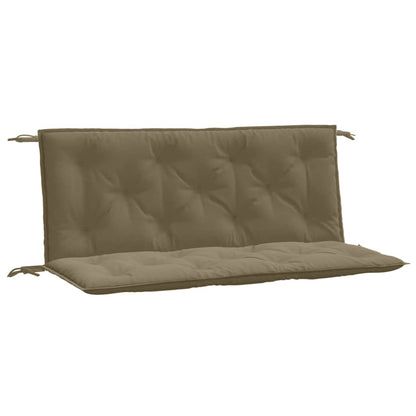 vidaXL Coussins de banc de jardin 2 pcs. Mélange Taupe 120x50x7 cm Tissu
