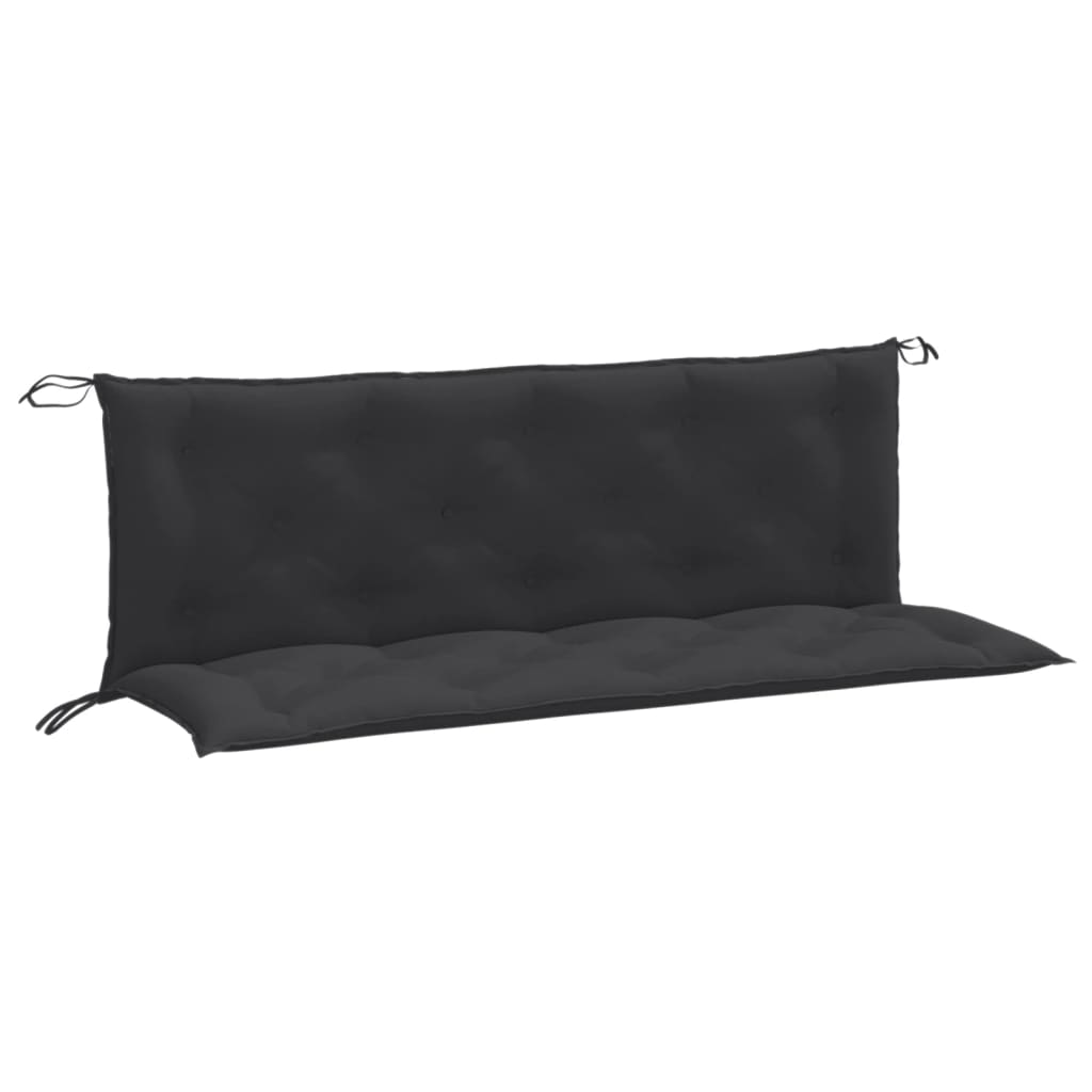 vidaXL Coussins de banc de jardin 2 pcs Mélange anthracite 150x50x7 cm Tissu