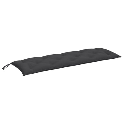 vidaXL Coussins de banc de jardin 2 pcs Mélange anthracite 150x50x7 cm Tissu