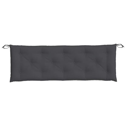 vidaXL Coussins de banc de jardin 2 pcs Mélange anthracite 150x50x7 cm Tissu