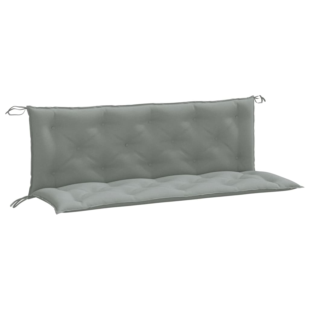 vidaXL Gartenbank-Auflagen 2 Stk. Melange Hellgrau 150x50x7 cm Stoff